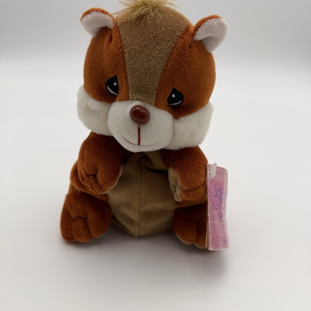 Vintage Tender Tails Precious Moments Chipmunk Bean Bag Toy New Old Stock